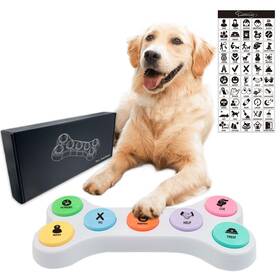 Ytr8-1p Ribosy Dog Buttons For Communication 7 In 1 Talking Button Set Recordable Trai Ytr8-1p Ribosy Dog Buttons For Communication 7 In 1 Talking Button Set Recordable Trai