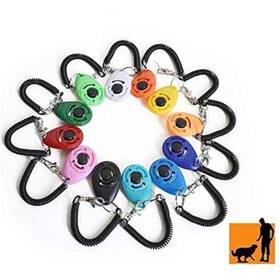 Rocutus 682228943378 12 Pieces Colorful Dog Clicker Pet Training For Rocutus 682228943378 12 Pieces Colorful Dog Clicker Pet Training For