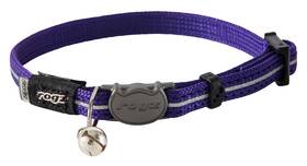 Rogz Cb216-e Catz Alleycat Extra Small 5/16 Inch Breakaway Reflective Kitten Collar Purp