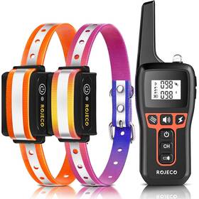 Pd529 Rojeco Dog Shock Collar For 2 Dogs With 3300ft Remote Ipx7 Waterproof Rec