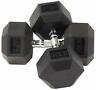 Rubber Encased Hex Dumbbell In Pairs Lbs Pair Bfdb