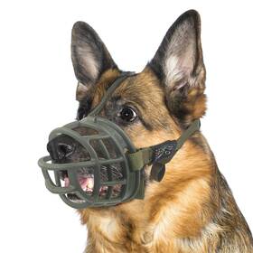 Muzzle-6 Rychif Dog Muzzle Soft Rubber Basket For Large Dogs Adjustable Cage
