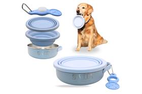 M0516 Sajja 3-in-1 Insulated Stainless Steel Dog Travel Bowl With Collapsable L... Fast Ship M0516 Sajja 3-in-1 Insulated Stainless Steel Dog Travel Bowl With Collapsable L... Fast Ship