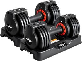 Ewr-25 Samup Adjustable Dumbbell Set -25/55lb Pair Anti-slip Handle For Exercise Ewr-25 Samup Adjustable Dumbbell Set -25/55lb Pair Anti-slip Handle For Exercise