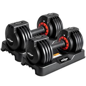Rwe-25 Samup 25/55 Lbs Pair Adjustable Dumbbells Set Weights Black Rwe-25 Samup 25/55 Lbs Pair Adjustable Dumbbells Set Weights Black