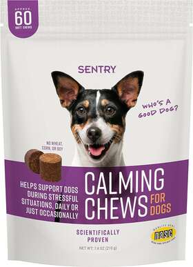04015 Sergeants Pet Care Products Sentry Behavior Calming Chews For Dogs 60 Count 04015 Sergeants Pet Care Products Sentry Behavior Calming Chews For Dogs 60 Count