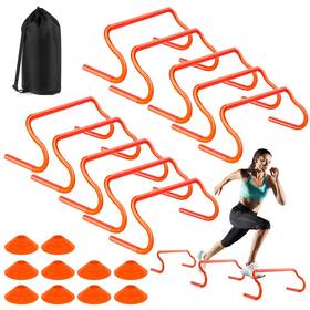 Smtpdt 014679002173 Agility Hurdles Training Equipment - 10 Speed And Soccer Cones Wit