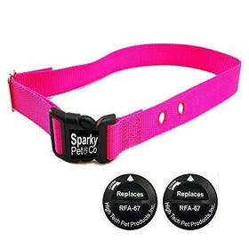 Sparky Pet Co 643845788421 1 Inch Replacement Bark Collars And 2 High Tech Rfa 67d Batteries