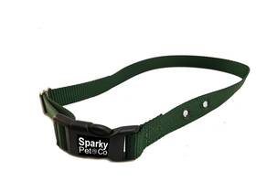 Sparky Pet Co 650348105990 Dog Fence 3/4 Inch Green 2 Hole 1 5/8 Apart Receiver Strap