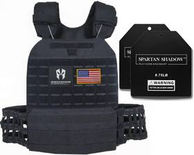 20lb-00 Spartan Shadow Adjustable Weighted Vest Men 20lb Weight Fitness Training Workout