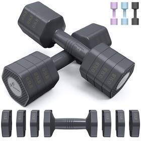 Y22-82002-28-wq0816 Sportneer Adjustable Dumbbells Hand Weights Set 11.02 X 4.3 Inches Carbon Black Y22-82002-28-wq0816 Sportneer Adjustable Dumbbells Hand Weights Set 11.02 X 4.3 Inches Carbon Black