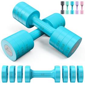 Y22-82002-96-wq0607 Sportneer - Adjustable Hand Weights Set 5 4.3 Inches X 11.02 Blue