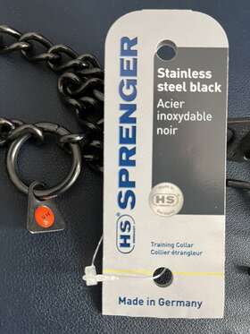 Sprenger 022853228260 Herm Training Collar Black Stainless Steel Sprenger 022853228260 Herm Training Collar Black Stainless Steel