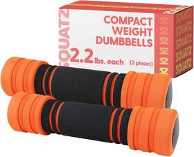 Squatz 842893154879 2 Lb Dumbbells Set Of - Compact Weight Versatile Black
