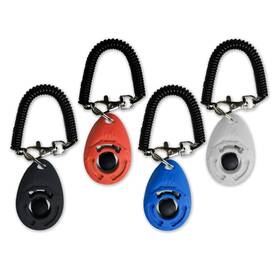 Sungrow 735899172209 Dog Clickers With Black Wrist Bands 2.4x1.8 Inches Colorful Effective Trai