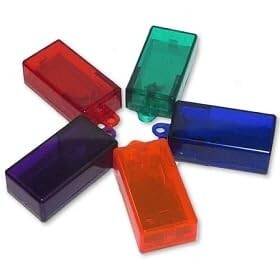 The Clicker Company 722589256011 5 Pack Of Translucent Dog Training Clickers Assorted