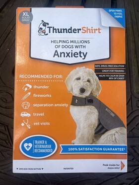 Thundershirt 411113088217 Dog Anxiety Calming Treatment Relief Xl Gray