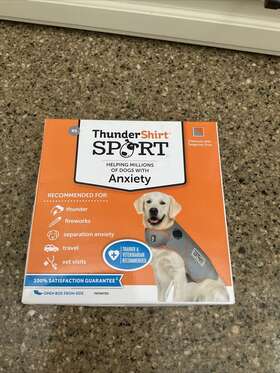 Sptgxs-t01 Thundershirt New Sport Dog Anxiety Jacket Platinum Light Grey Size Xs