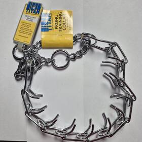 Titan 00155 Prong Training Collar With Latch Medium 18 Inch Silver