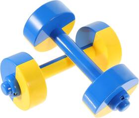 526280o233iqeexsh0x18l9 Toddmomy Kids Dumbbell Toy 1 Pair Weight Lifting Set Plastic Blue Yellow