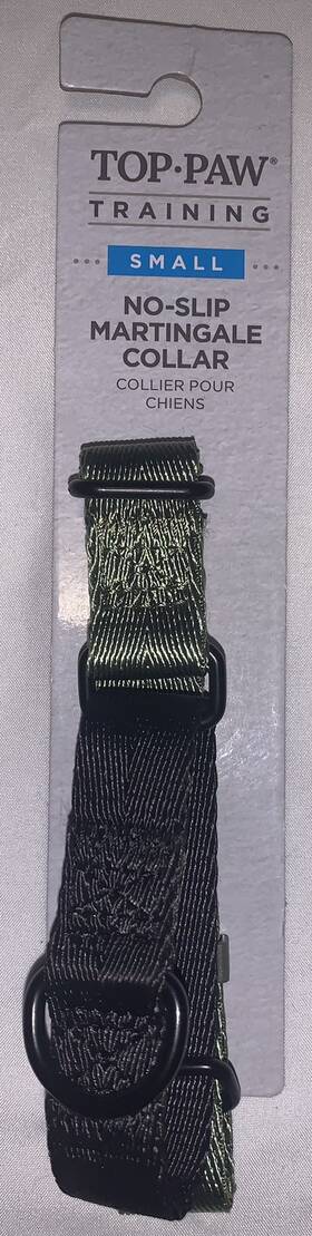 Top-paw 196481014978 Training No-slip Martingale Dog Collars -small Green With Black New Top-paw 196481014978 Training No-slip Martingale Dog Collars -small Green With Black New