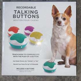 Top Paw 196481015500 Training Portable Recording Buttons/so Dogs Can Hear Your Voice New