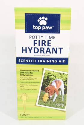 3725783061 Top Paw 12 Potty Time Fire Hydrant Outdoor Stake Pheromone Scented Training Toys