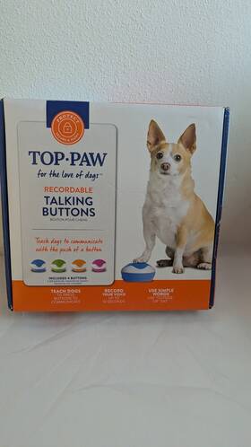 Top-paw 737257983151 Top-paw 4 Recordable Talking Buttons Dog Training Teach Dogs To Communicate Nib
