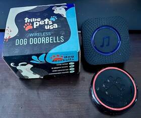Tribepetsusa 707331285495 Wireless Dog Doorbell - Doggie Ring Potty Training Tribepetsusa 707331285495 Wireless Dog Doorbell - Doggie Ring Potty Training