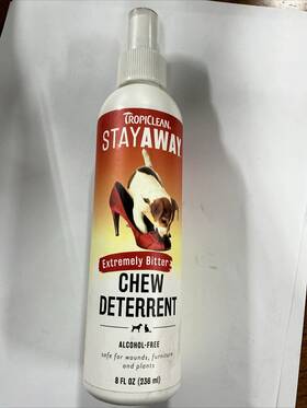 Tropiclean Trsadt8z Stay Away Pet Chew Deterrent Spray For Dogs 8 Fl. Oz