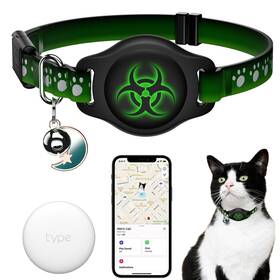 Ac007 Typecase Cat Tracker Collar 8-12 Inch Waterproof Airtag With Finder T... Fast Ship
