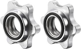 Uxcell 21122200 Dumbbell Hex Nut 2pcs M28 Anti-slip Lock Collar Screw For Barbell