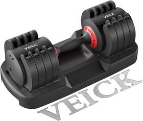 Veick 799947839865 25 Lbs Pair Adjustable Dumbbell Fast Adjust Weight 25lb Black Single Veick 799947839865 25 Lbs Pair Adjustable Dumbbell Fast Adjust Weight 25lb Black Single