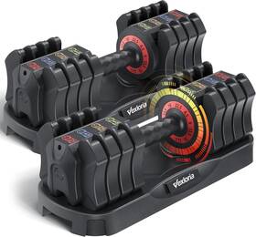Damz-so-vd0055 Vexloria Adjustable Dumbbell Set 22.5lb 5-in-1 Quick Adjust Free Weights