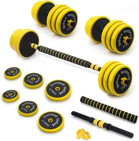 Vivitory 759838306579 Dumbbell Sets Adjustable Weights 44 To 66 Lbs Free