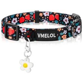 Vdc2501 Vmelol Dog Collar For Small-medium-large Dogs - Cute Distinctive Floral Patterns Rem Vdc2501 Vmelol Dog Collar For Small-medium-large Dogs - Cute Distinctive Floral Patterns Rem