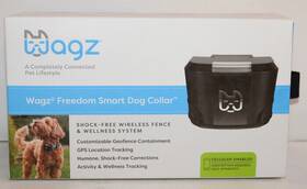 Wagz 64656 Freedom Smart Dog Customizable Geo-fence Collar 51-0008 Black