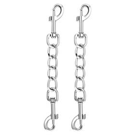 Ybeaty 707357 1 Meaemm38 2 Pcs Leash Connector Dog Harness Collar Metal Safety Clip Stainle