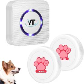 Yistech 711181405743 Dog Bell For Door Potty Training Wireless With Waterproof Touch Bu