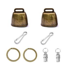 Yitaocity Yt-678c 2pack Retro Copper Bell Pet Anti-theft Id Tag Anti-lost Tags Collar Ac