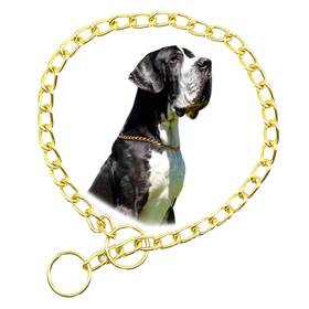 Youalso Ttsy3140-g-3 55cm/fba22 Gold Choke Chain For Dogs Metal Slip Link Training Heavy Duty Dog Choker Col