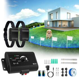 Zorpupoa J2529 Upgraded Electric Fence For Dogs Pet Containment System With Waterproof Trai