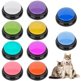Ss-102 Zzhxkjhky 10 Color Voice Recording Buttons For Dogs Dog Training Communicatio... Fast Ship