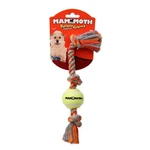 Mammoth Flossy Chew 12 Inch 3 Knot Tug With Tennis Ball Dog Toy. Fixed Price $14.99.