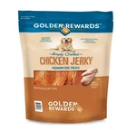 Chicken Flavor Premium Dry Jerky Treats For All Dogs, Low Fat, Gain Free, 64 Oz. Fixed Price $35.46.