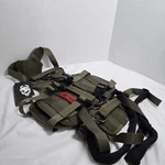 Onetigris Dog Lift Harness Vest W/ Handle Size Small Tactical Olive Green. Fixed Price $42.99.