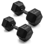 Hex Dumbbell 35 Lb Pair Rubber Coated Black Handle Cap Barbell Weight. Fixed Price $124.99.