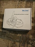New Petrainer Training Collar. Rechargeable, Water Resistant. For 1 Dog.. Fixed Price $17.99.