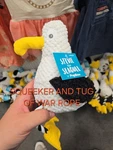 New And Clean Stevie The Seagull Dog Chew Toy Squeaks Tug Of War Rope For Legs. Fixed Price $5.99.
