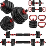Unnmiiy Adjustable Dumbbells, 10/20/30/45/70/90LBS Free Weight Set With Conne.... Fixed Price $121.39.